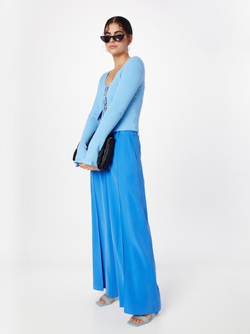 Atelier Rêve Wide leg Pleated Pants 'IRLEONO' in Blue