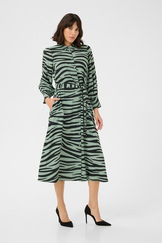 Kaffe Blousejurk 'Emine Olga' in Groen: voorkant