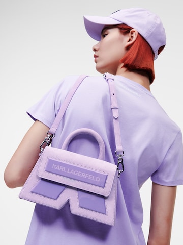 Karl Lagerfeld Дамска чанта в лилав: отпред