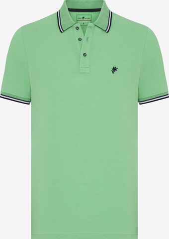 DENIM CULTURE Tričko 'Brenton' – zelená: přední strana