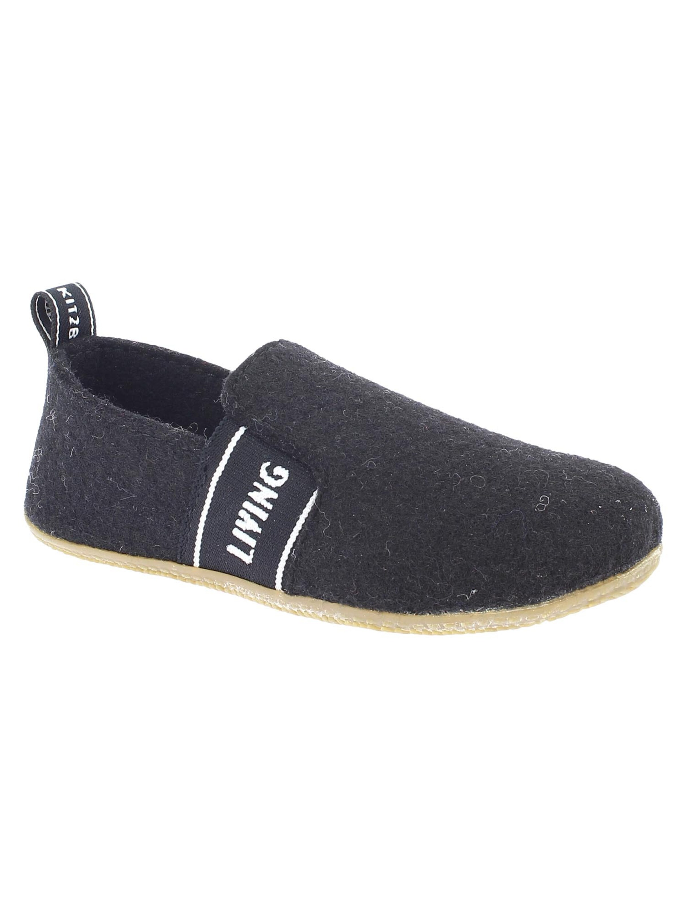 Living Kitzbühel Slippers 'T-Modell Filz' in Black