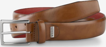 WILLEN Gürtel 'Glattledergürtel mit Kontrastrückseite' in Beige: Vorderseite
