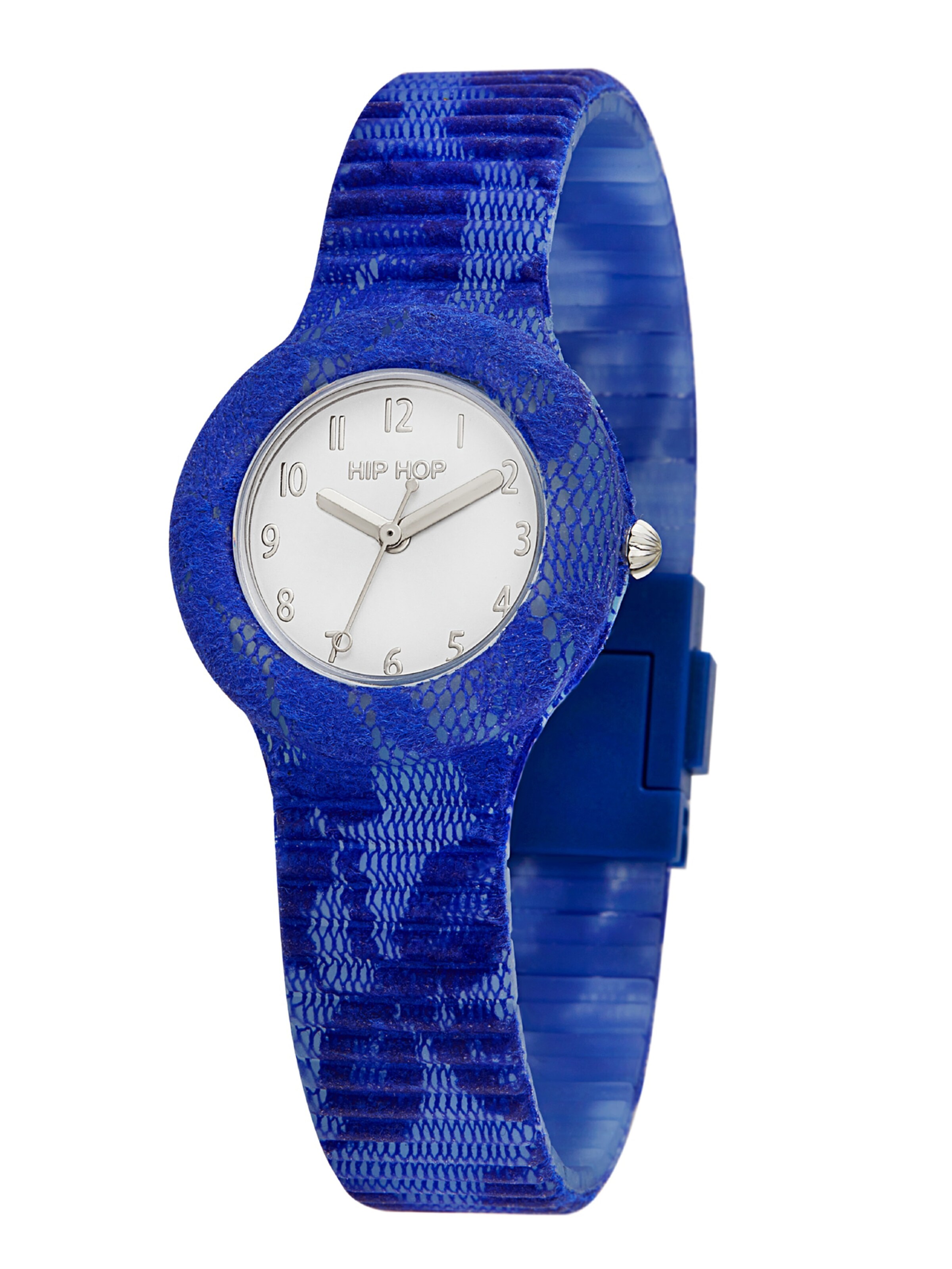 Hip Hop Analog Watch 'Lace' in Blue: front