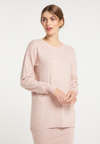 usha BLACK LABEL Strickpullover in Pink: predná strana