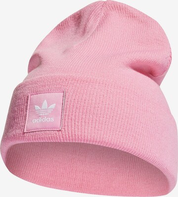 ADIDAS ORIGINALS Beanie 'Adicolor Cuff' in Pink: front