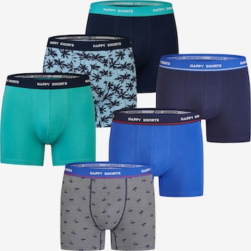 Happy Shorts - Boxers ' Tropic-Prints ' em azul: frente