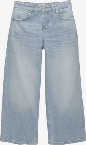 Pull&Bear Wide leg Jeans in Blue: front