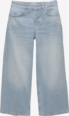 Pull&Bear Wide leg Jeans i blå: framsida