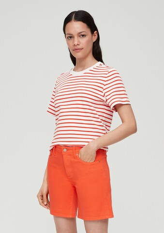 s.Oliver Tapered Jeans 'Betsy' in Oranje: voorkant