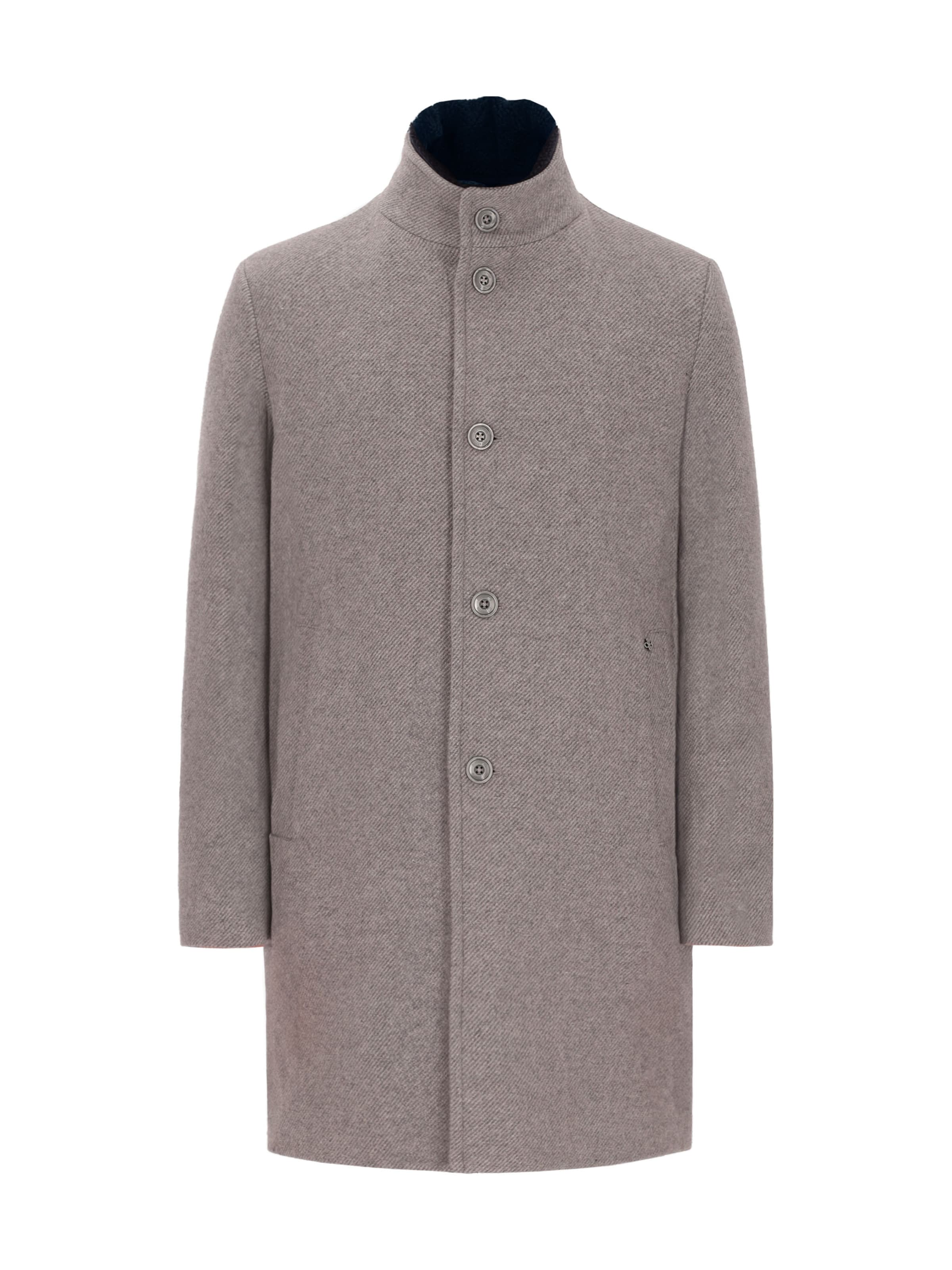 Distretto12 Mantel  'Smith' in Grau: Vorderseite