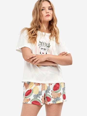 Gisela Pyžamo - Biela: predná strana