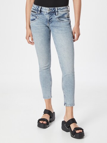 FREEMAN T. PORTER Skinny Jeans 'Alexa' in Blauw: voorkant