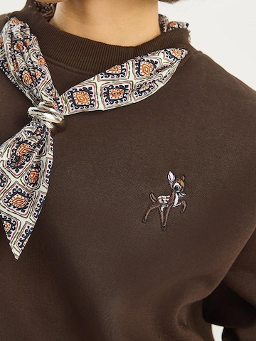 Bianco Lucci Sweatshirt in Brown