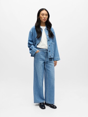 OBJECT Wide leg Jeans 'OBJROSIE' in Blue