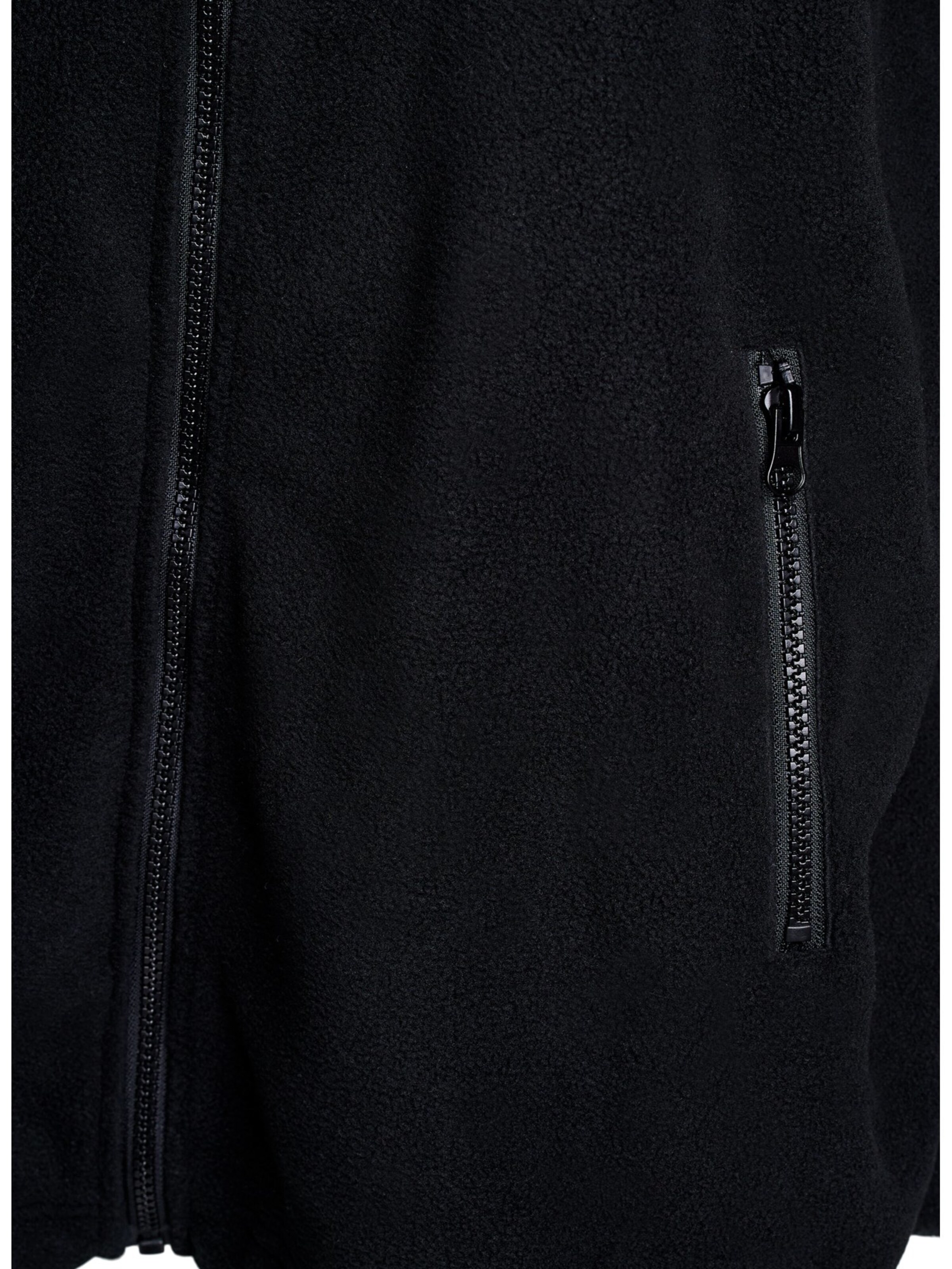 Active by Zizzi Fleece Jacket 'Aodi' in Black