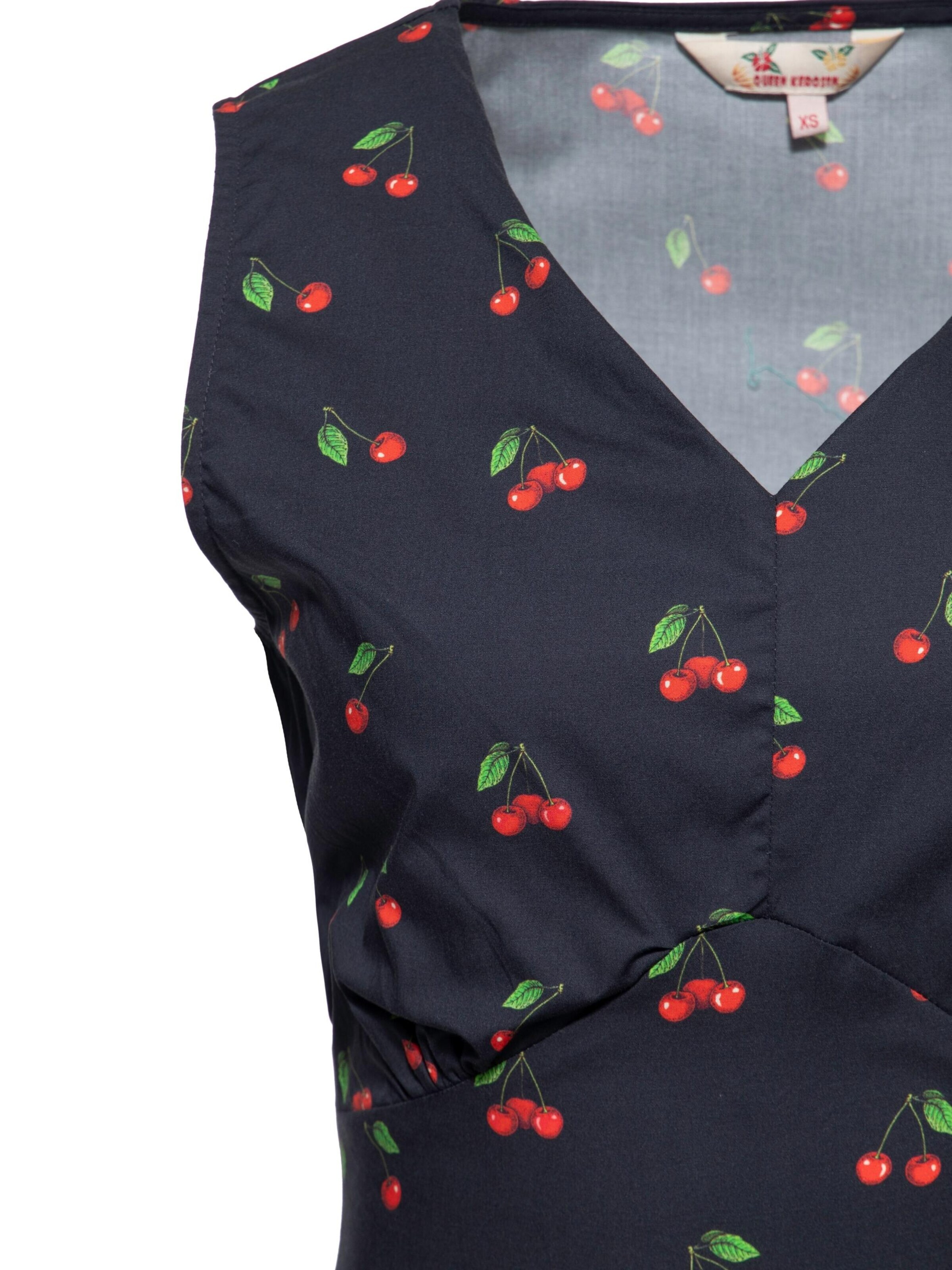 Queen Kerosin Summer Dress 'Cherry' in Black
