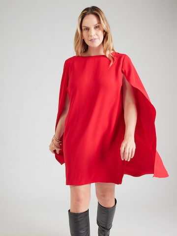 raudona Lauren Ralph Lauren Plus Kokteilinė suknelė 'PETRA': priekis