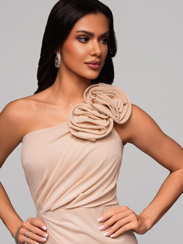 Ombre Evening dress in Beige