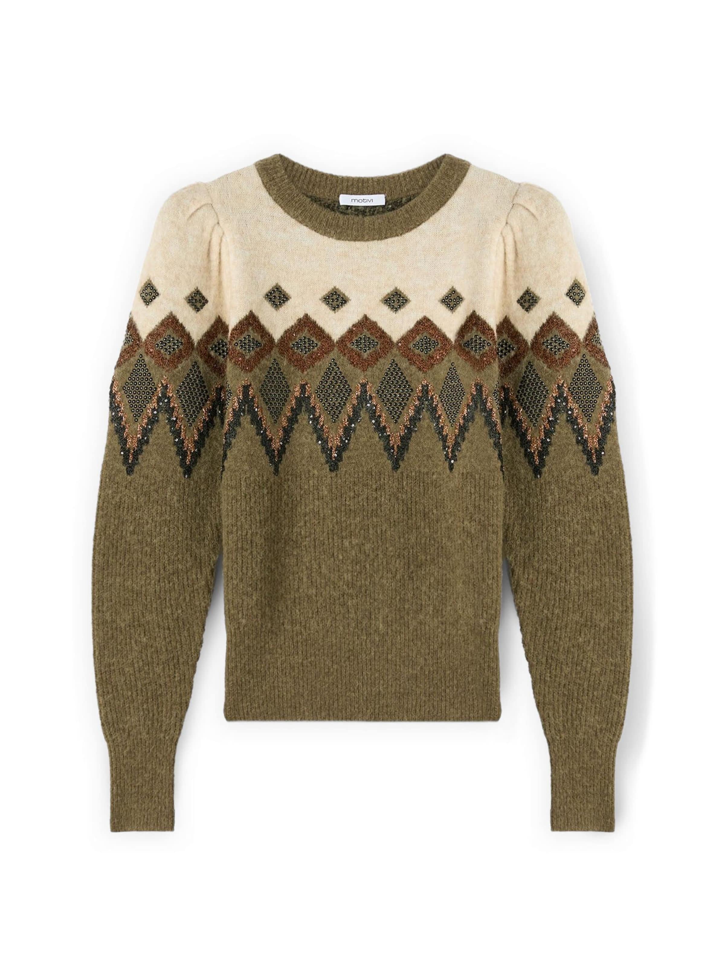 MOTIVI Pullover‌‌‌‌‌‌ in Grün: Vorderseite