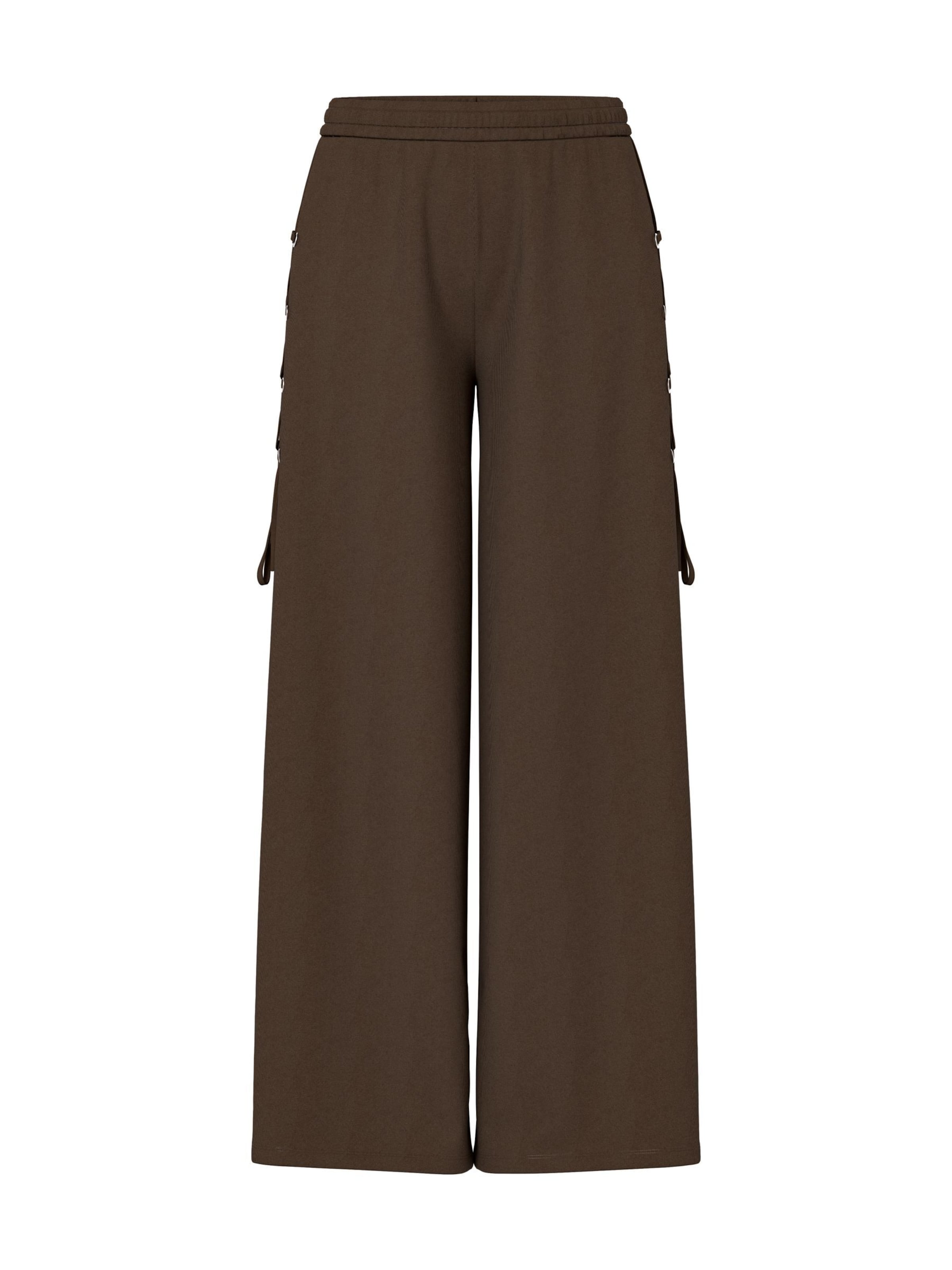 Wide leg Pantaloni 'HDTilde' di HYPEDROP in verde: frontale