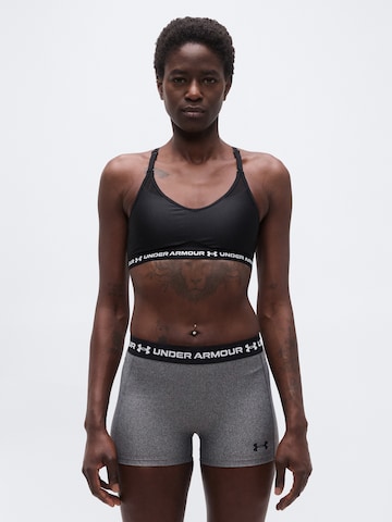 UNDER ARMOUR Бюстие Спортен сутиен в черно: отпред