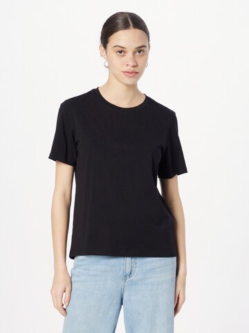VILA ROUGE T-shirt i svart: framsida