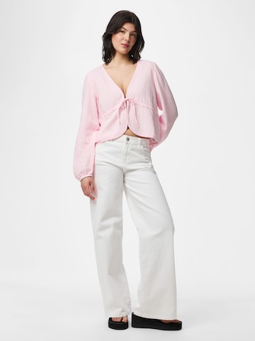 PIECES Bluse 'SASTINA' i pink