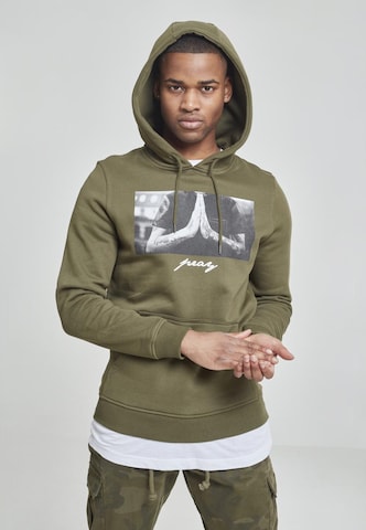 Sweat-shirt 'Pray' Mister Tee en vert