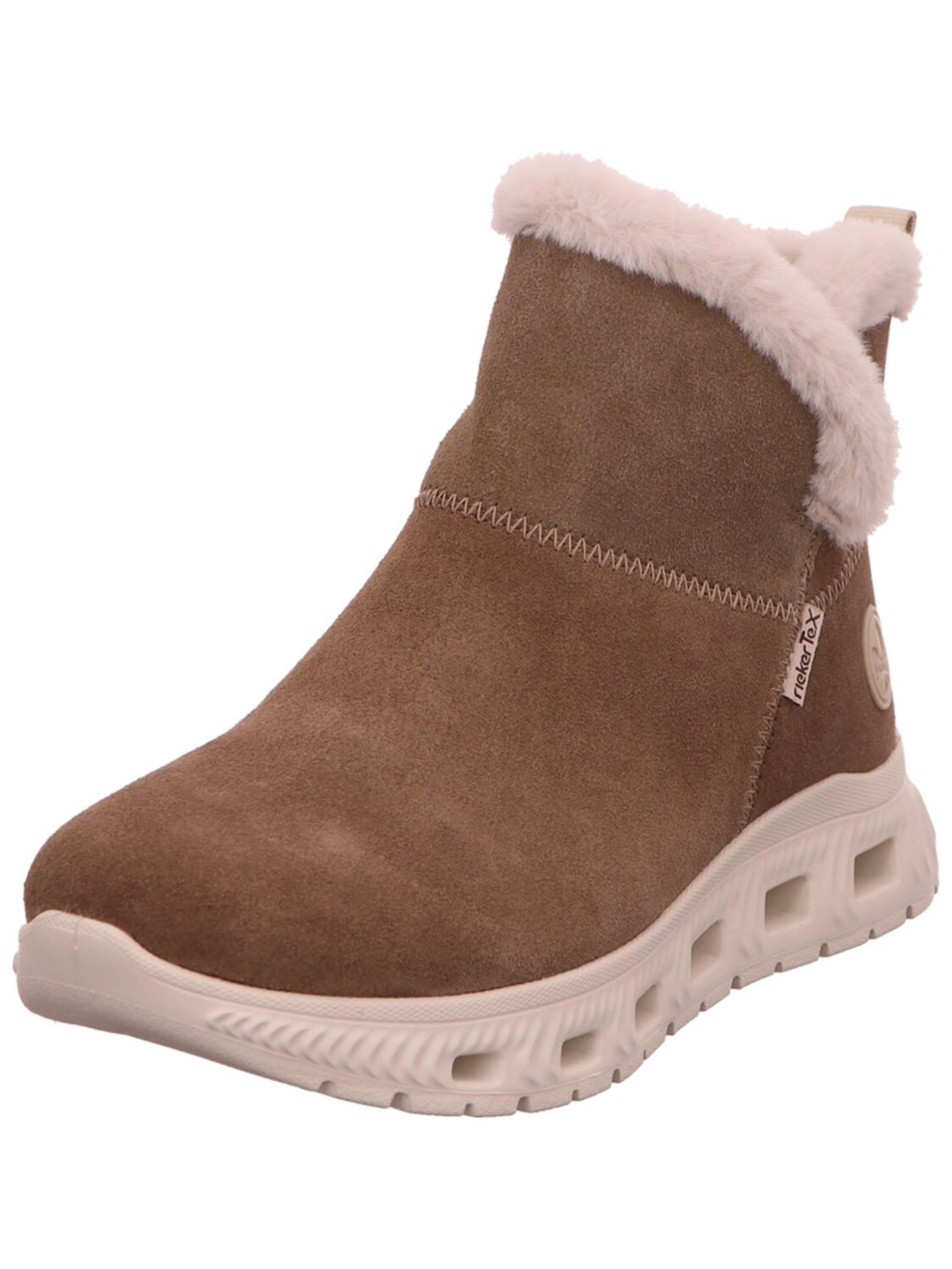 Rieker Boots 'Stiefel Damen M6050-64 Rauleder in braun'‌‌‌‌‌‌‌ in Braun: Vorderseite