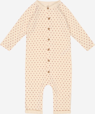 PETIT BATEAU Pajamas in Champagne / Basalt grey / Cherry red, Item view
