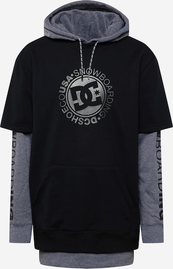 DC Shoes Athletic Sweatshirt 'Dryden' in Silver grey / mottled grey / Black, Item view