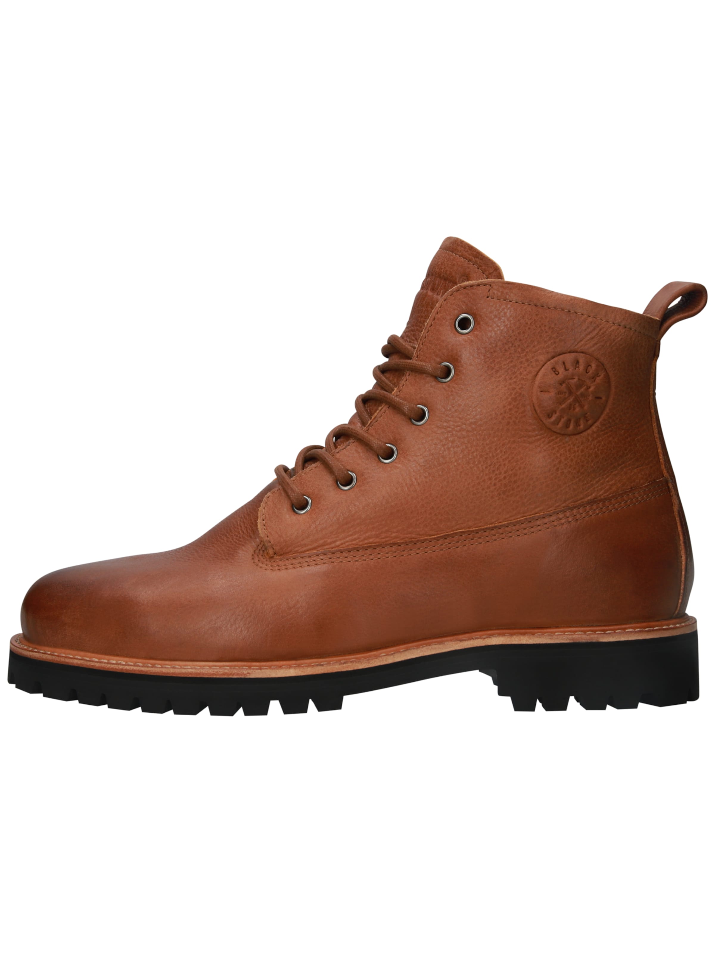 BLACKSTONE Boots med snörning 'Rock Hardy OM62' i brun: framsida