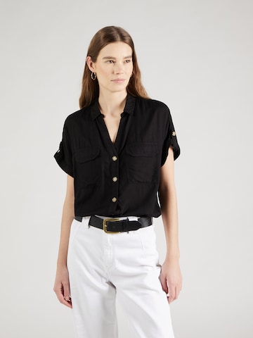 VERO MODA - Blusa 'BUMPY' em preto: frente