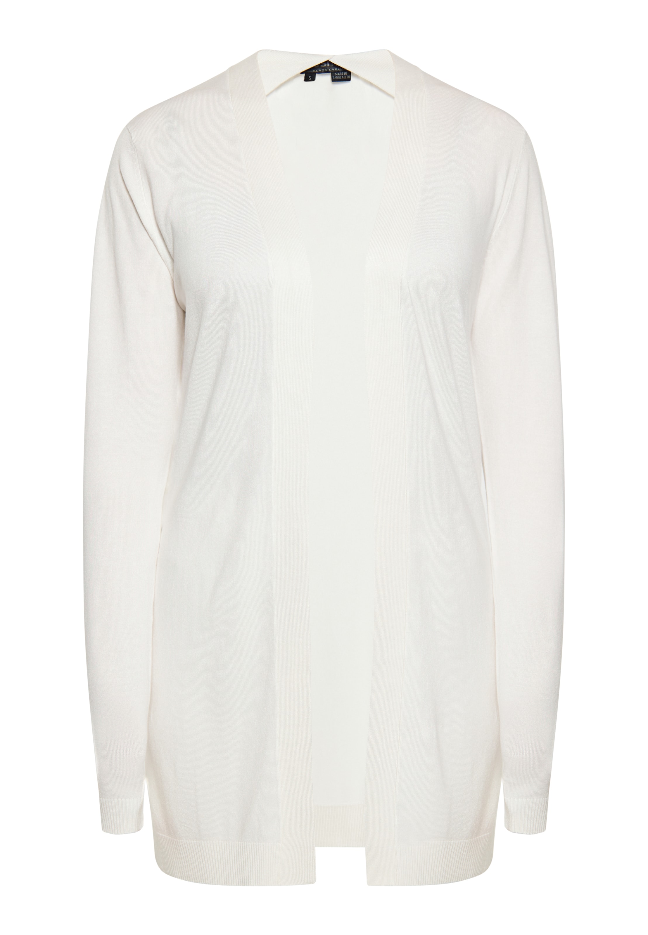 usha BLACK LABEL Knit cardigan in White: front