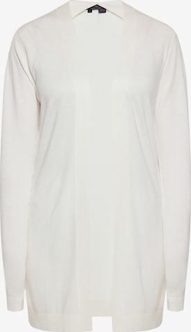 Cardigan usha BLACK LABEL en blanc : devant