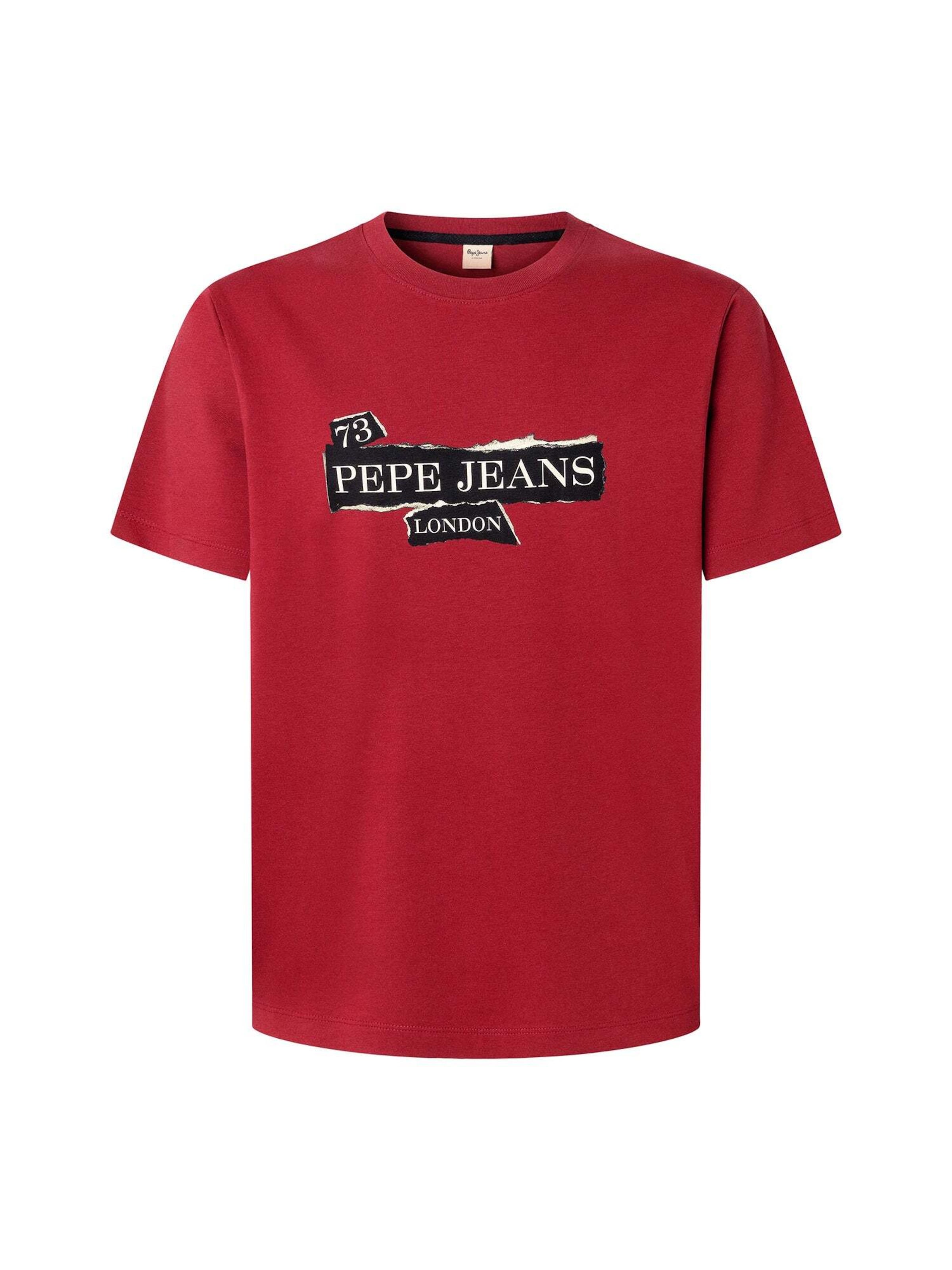 T-Shirt 'GRIFFIN' Pepe Jeans en rouge : devant