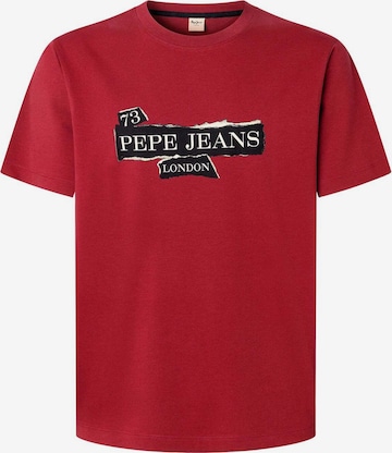 T-Shirt 'GRIFFIN' Pepe Jeans en rouge : devant