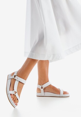 LLOYD Strap Sandals in White: front