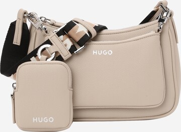 HUGO - Bolso de hombro en gris: frente