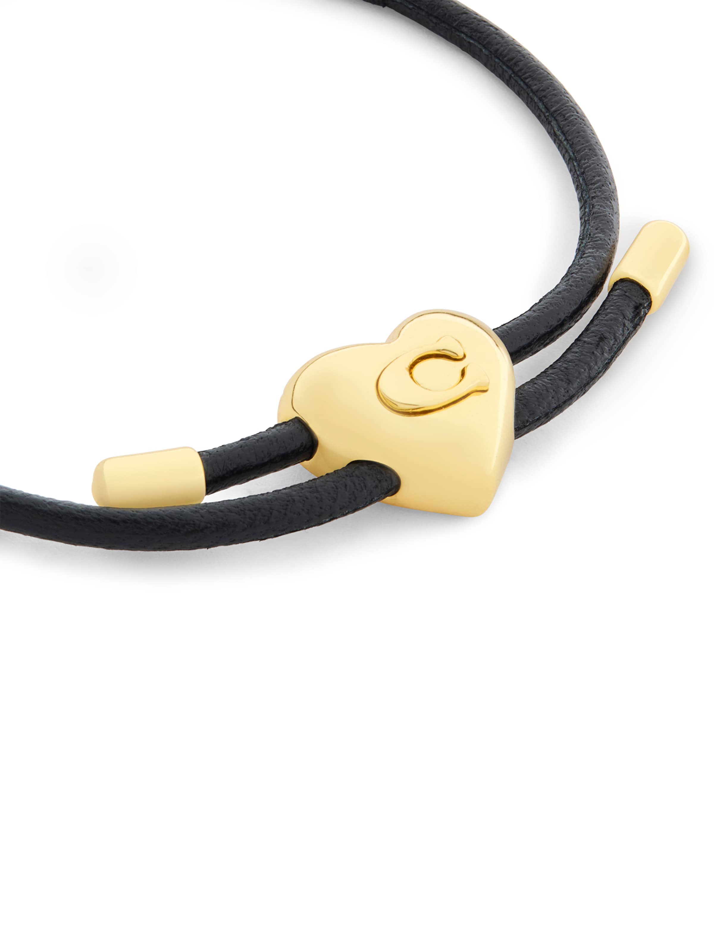 COACH Armband 'Signature Herz' i svart