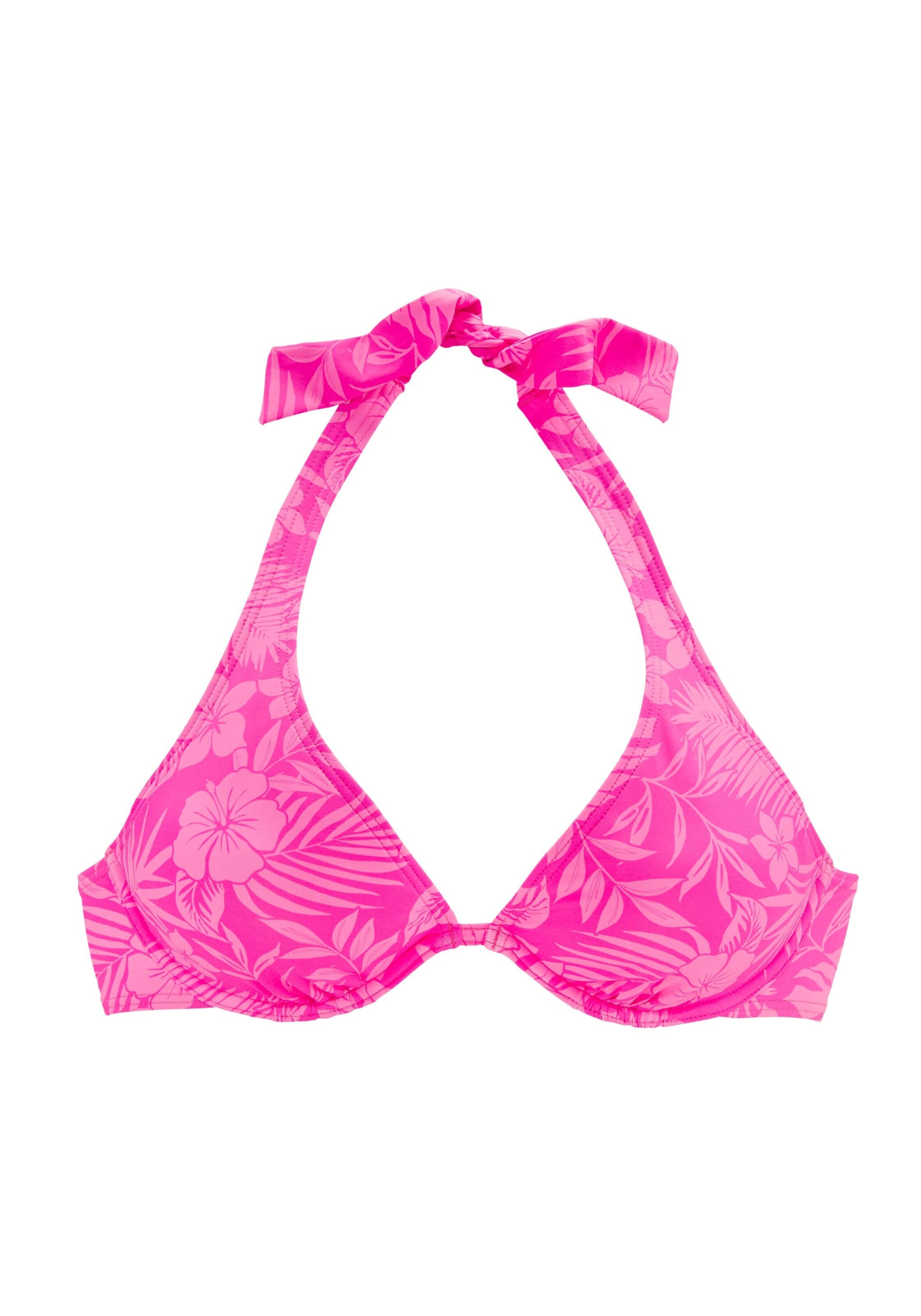 Top per bikini di VENICE BEACH in rosa: frontale