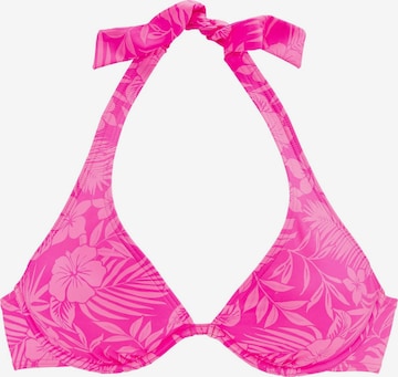 Hauts de bikini VENICE BEACH en rose : devant