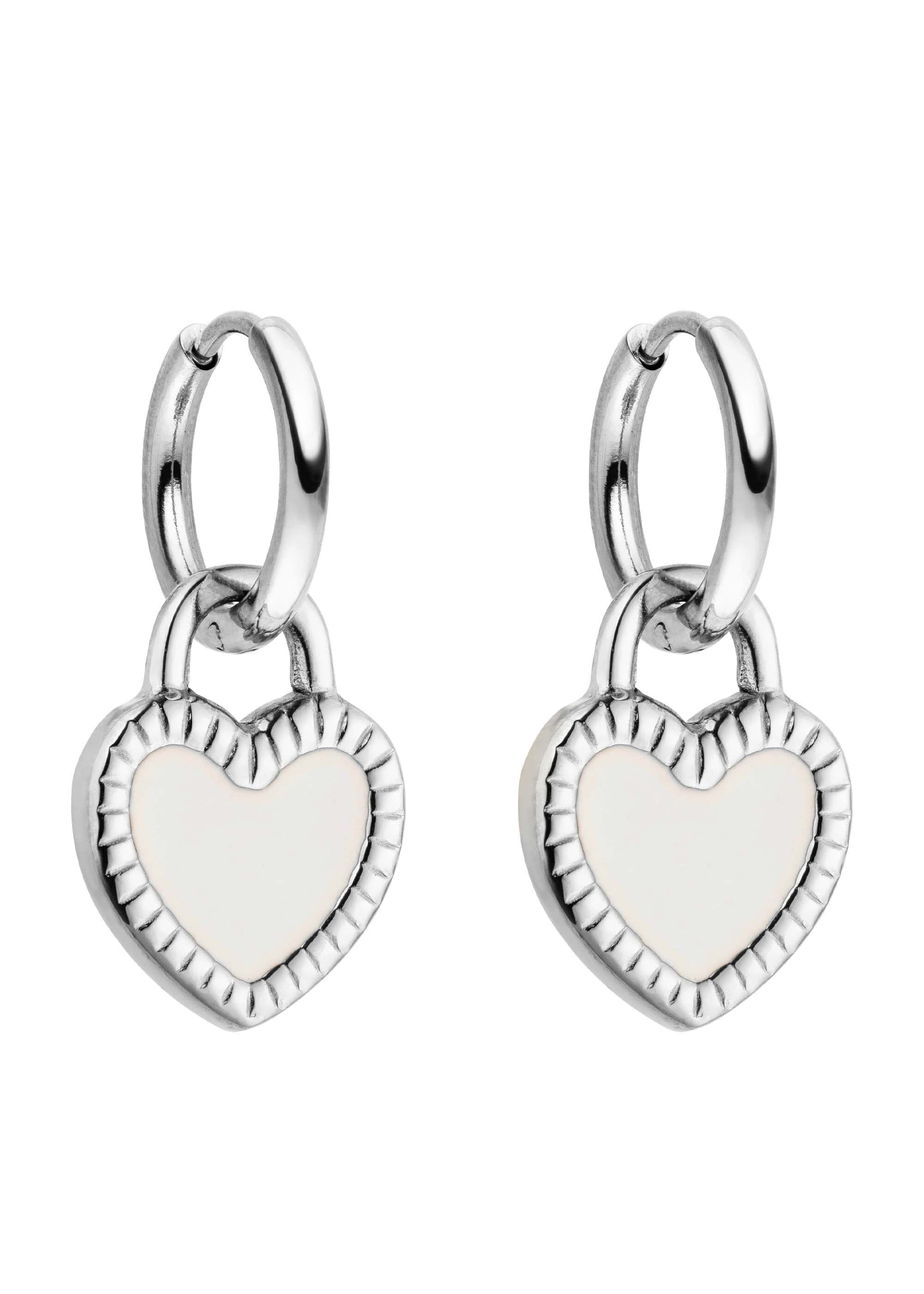 Orecchini 'Heart' di PURELEI in argento: frontale