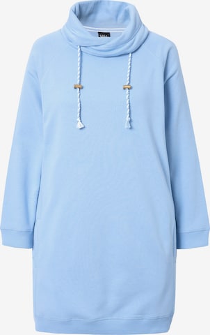 Robe Ulla Popken en bleu : devant