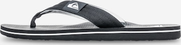 QUIKSILVER T-Bar Sandals 'Molokai Layback' in Black: front