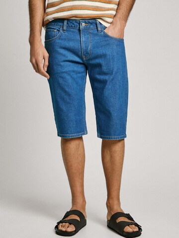 Pepe Jeans Regular Shorts 'Cash' in Blau: Vorderseite