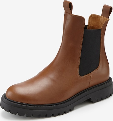 Boots chelsea di Elbsand in marrone: frontale