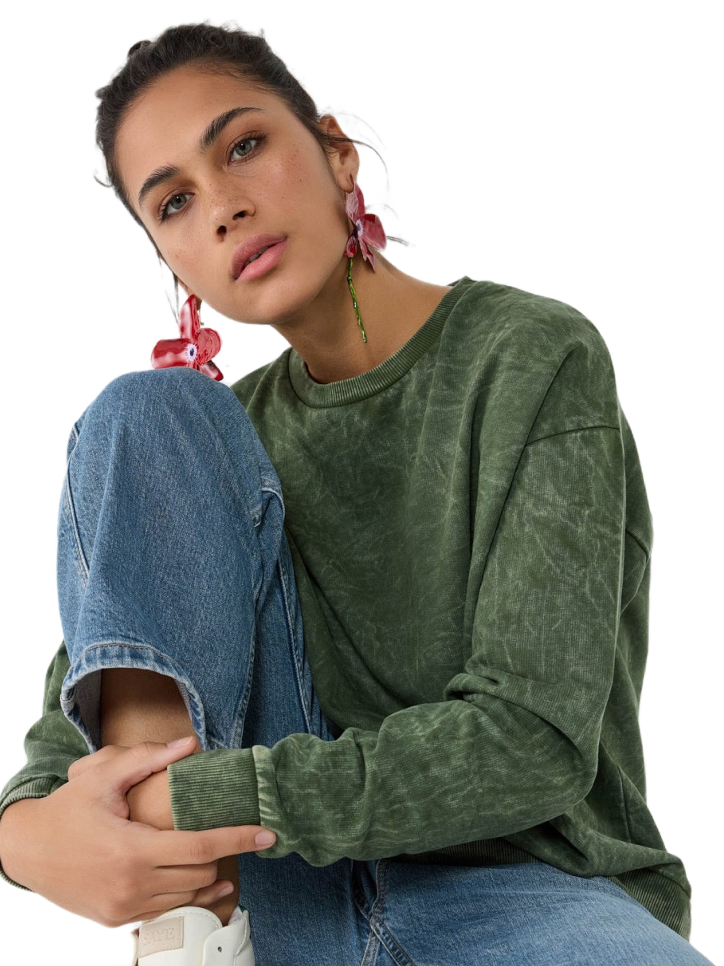 No Matter What Pullover in Grün