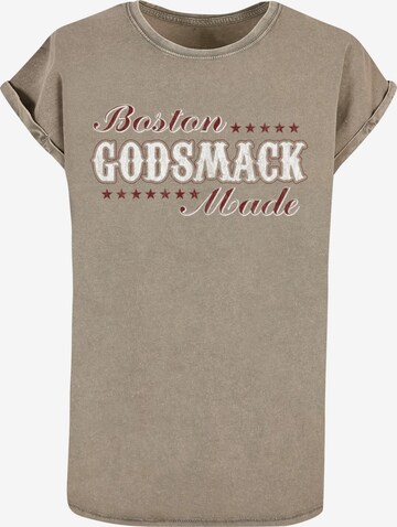 Merchcode Shirt 'Godsmack - Boston' in Beige: front