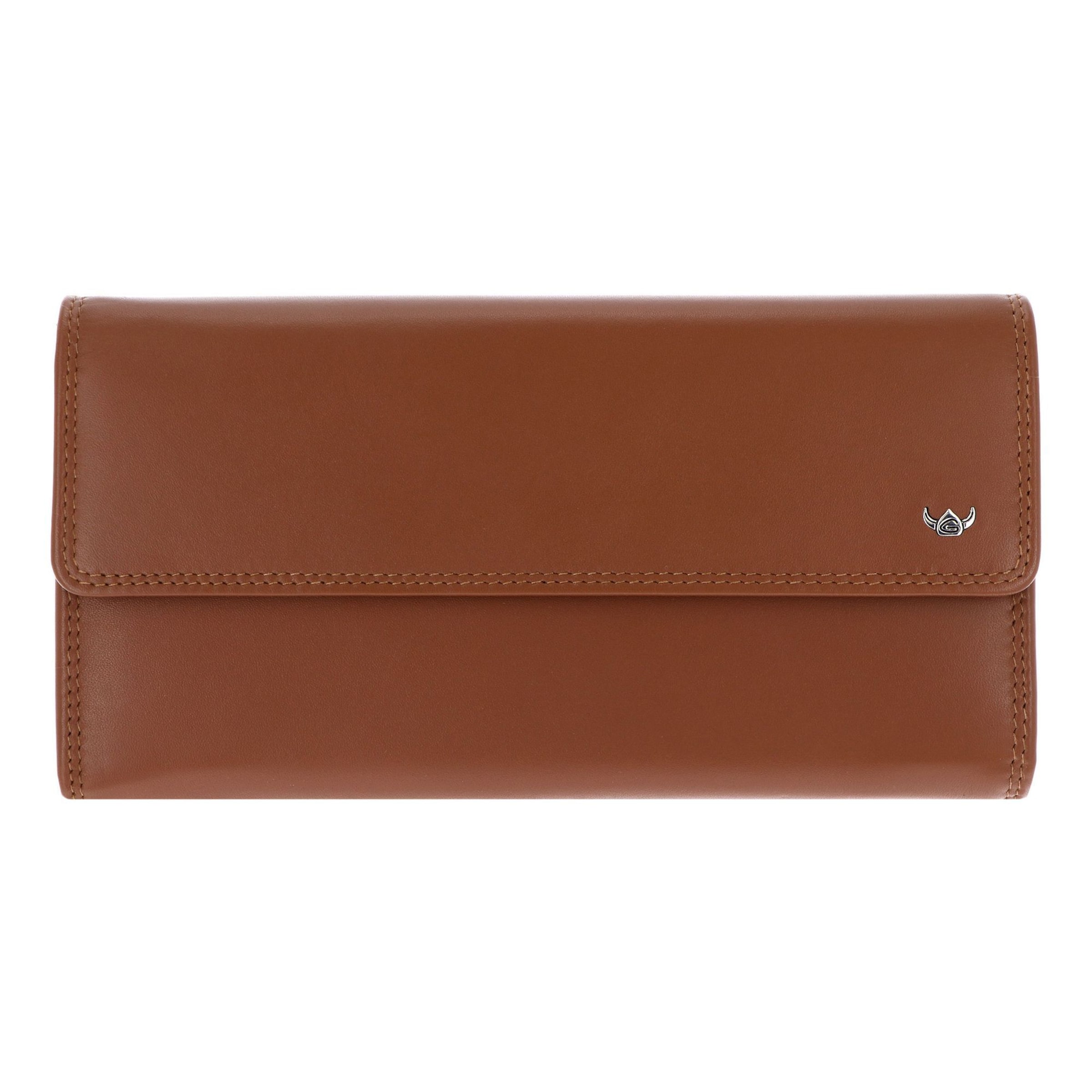 Porte-monnaies 'Polo' GOLDEN HEAD en marron : devant